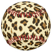 Balle De Softball Motif Leopard élégant (Dos)