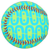 Balle De Softball motif moderne et coloré (Devant gauche)