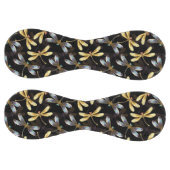 Balle De Softball Motif sans couture avec libellules d'or (Panneaux)