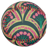 Balle De Softball motif vert en forme de coque (Devant gauche)