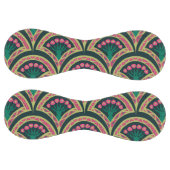 Balle De Softball motif vert en forme de coque (Panneaux)