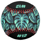 Balle De Softball Mysterious Monstera (personalize) (Devant)