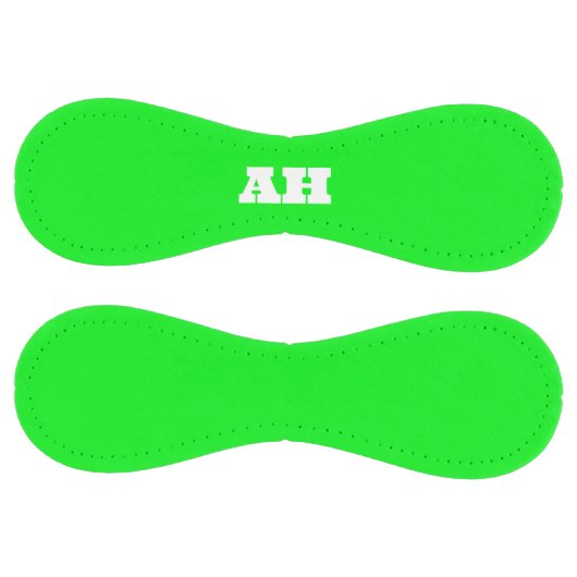 Balle De Softball Néon Vert Élégant Couleur Initiale Monogramme bril (Panneaux)