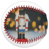 Balle De Softball Noël SlipperyJoe nutcracker figurine ornement (Devant gauche)