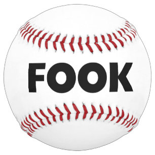 Balle De Softball Noir sur softball blanc