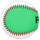 Balle De Softball Noir sur softball vert (Devant gauche)