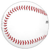 Balle De Softball Nom de la calligraphie personnalisée de la meilleu (Devant gauche)