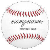 Balle De Softball Nom de la calligraphie personnalisée de la meilleu (Dos)