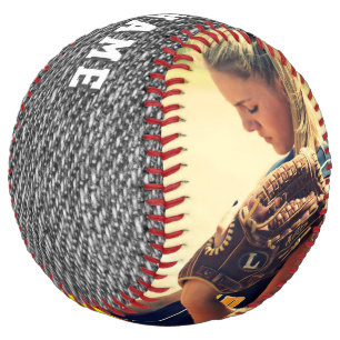 Balle De Softball Nom de l'équipe Numéro Jeans en denim Photo person