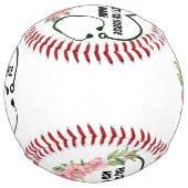 Balle De Softball Nom de l'infirmière étudiante-inscrite-ancienne (Dos)