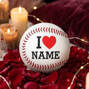 Balle De Softball Nom du coeur