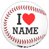 Balle De Softball Nom du coeur (Devant gauche)