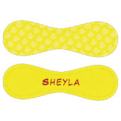 Balle De Softball Nom du Motif du Coeur Jaune mignon (Panneaux)