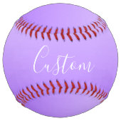 Balle De Softball Nom du script curatif et Ombre violet clair modifi (Dos)