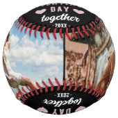 Balle De Softball Notre première Saint Valentin Ensemble 2 Photos (Devant)