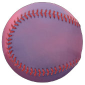 Balle De Softball Nuages roses bleus (Devant gauche)