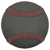 Balle De Softball olive noire (couleur solide) (Dos)