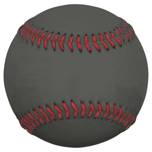 Balle De Softball olive noire (couleur solide) (Devant)