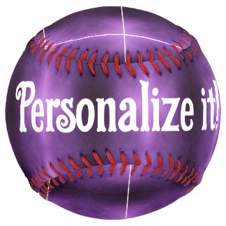 Balle De Softball Ombre à brumes violettes