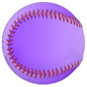 Balle De Softball Ombre violet violet et texte modifiable (Devant gauche)