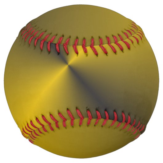 Balle De Softball Or noir et vibrant (Devant)