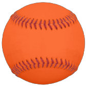 Balle De Softball orange de néon solide (Dos)
