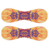 Balle De Softball ORANGE FUMÉE - Art Fractal - Softball (Panneaux)