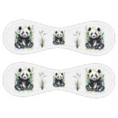 Balle De Softball Ours de panda aquarelle (Panneaux)
