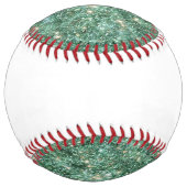 Balle De Softball Paillettes Vertes Or Blanches (Dos)