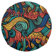 Balle De Softball Paisley haché (Dos)