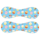 Balle De Softball Pale Pastel Blue Cup Cakes (Panneaux)