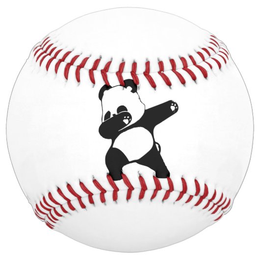 Balle De Softball Panda qui dab, Panda drôle danse dab (Devant)