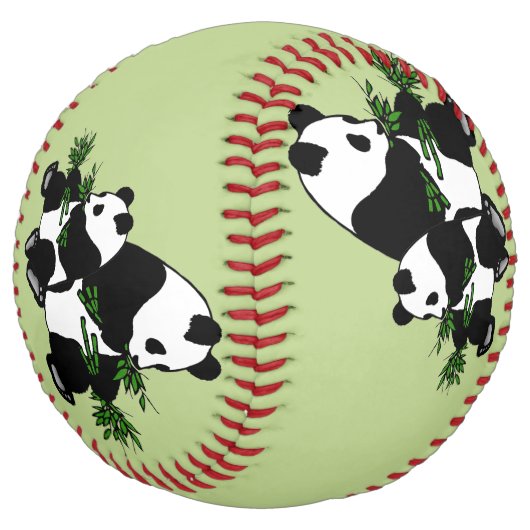 Balle De Softball Panda qui grandit (Incliné)
