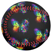 Balle De Softball Papillon arc-en-ciel (Devant gauche)