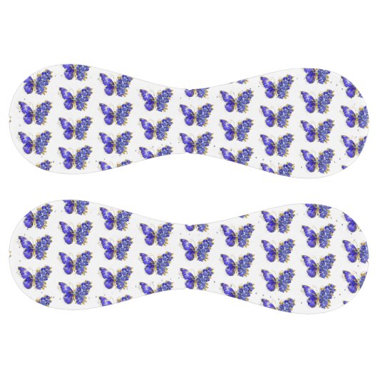 Balle De Softball Papillon saphir à fleurs (Panneaux)