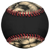 Balle De Softball Papillons d'or (Dos)