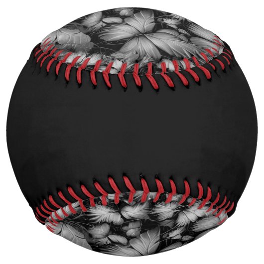Balle De Softball Papillons gris Imprimer (Dos)
