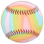 Balle De Softball Pâque arc-en-ciel pastel (Dos)
