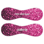 Balle De Softball Parties scintillant rose chaud pétillant Votre nom (Panneaux)