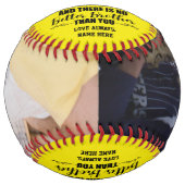 Balle De Softball Pas de meilleur ami qu'un frère Pas de meilleur fr (Devant)