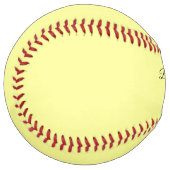 Balle De Softball Pastel Jaune (Devant gauche)