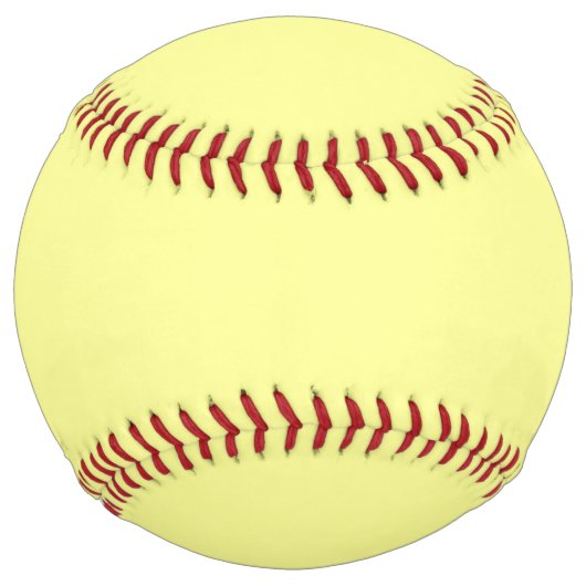 Balle De Softball Pastel Jaune (Dos)