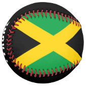 Balle De Softball Patriotic Jamaican Flag Personalized (Devant gauche)