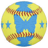 Balle De Softball Patriotic Softball with flag of Bady Bassit (Devant)