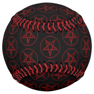 Balle De Softball Pentagram Red Devil