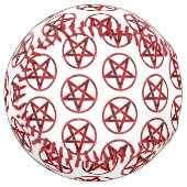Balle De Softball Pentagram Red Devil (Devant gauche)