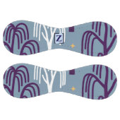 Balle De Softball Personnalisé Monogramme Willow Tree Motif Bleu Sof (Panneaux)