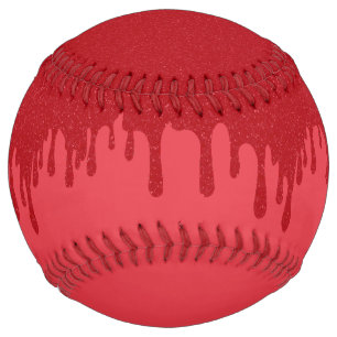 Balle de softball personnalisée rouge tomate qui d