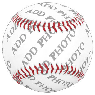 Balle De Softball Personnaliser Ajouter un nom Photo ou oeuvre d'art