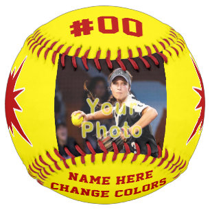 Balle De Softball Personnaliser Photo Softball Senior Night Cadeaux 